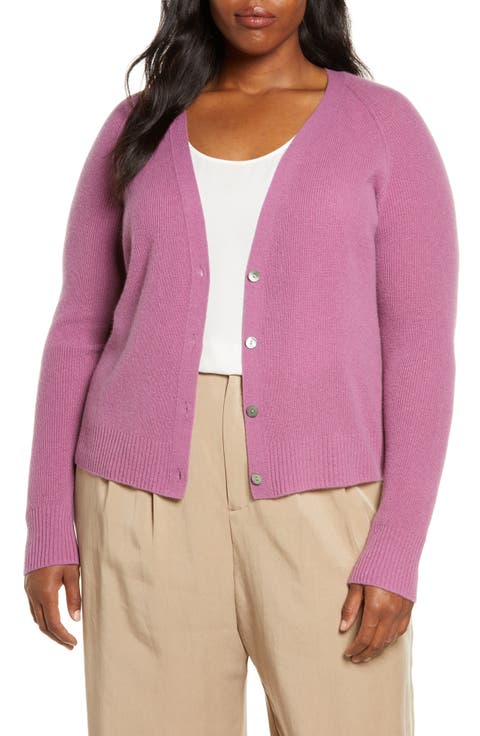 Cashmere Cardigan (Plus Size)