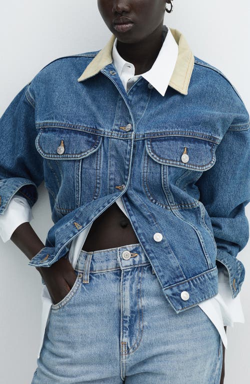 Mango Cuff Wide Leg Jeans