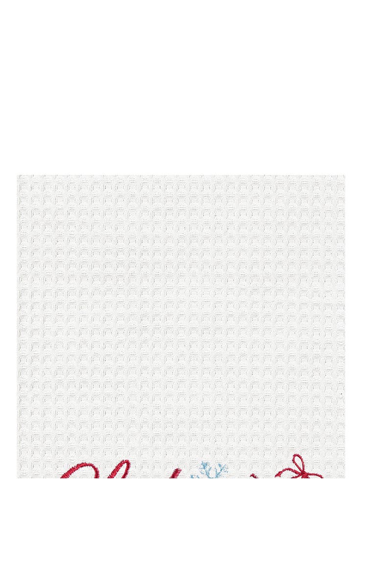 Let It Snow Skates Towel, Alternate, color, Blue