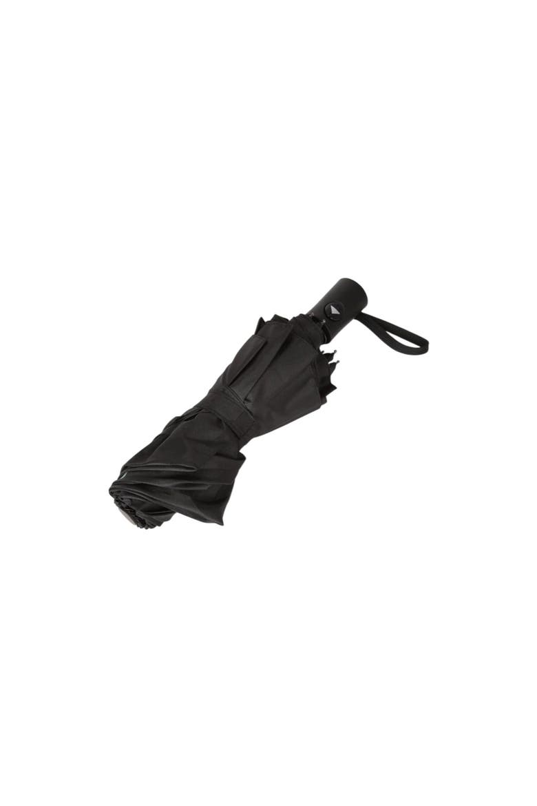 Mini Automatic Folding Umbrella, Alternate, color, Black