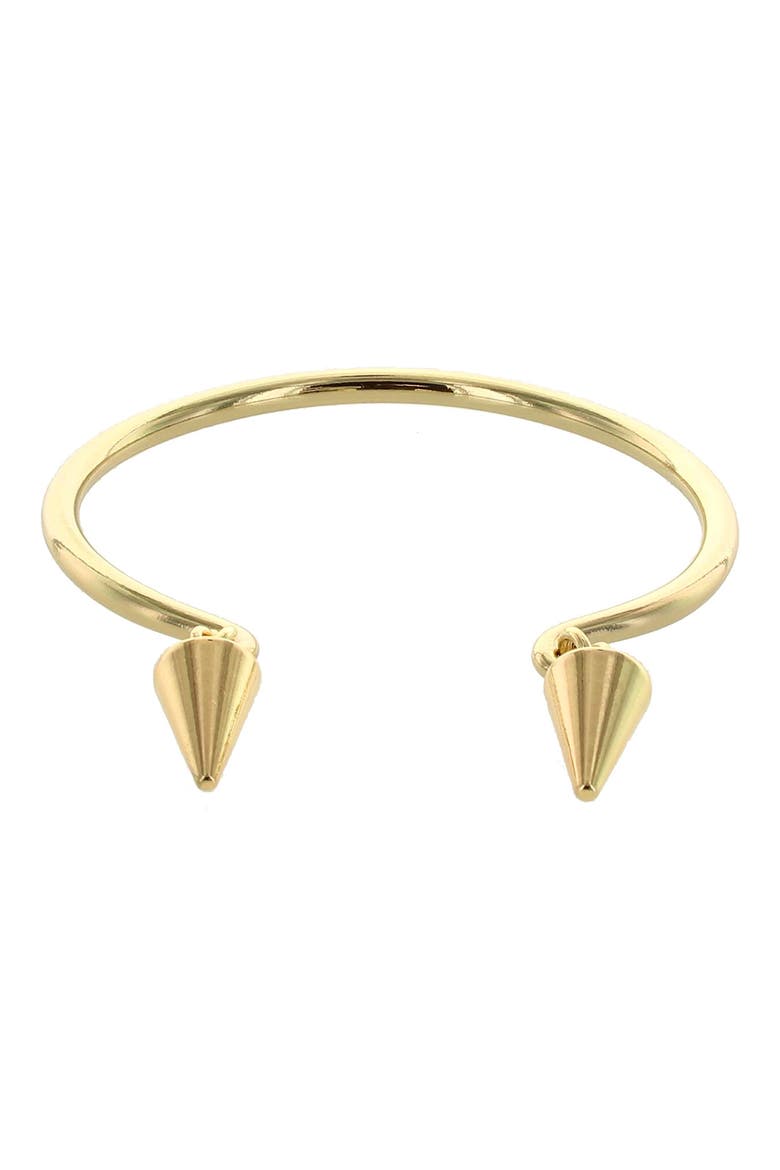 Trish Spike Cuff Bracelet, Main, color, METALLIC