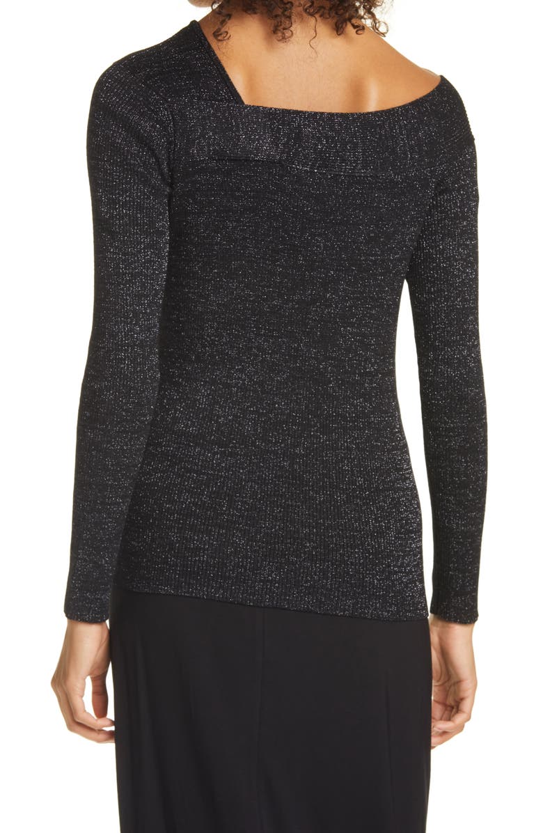 Donna Karan New York Donna Karan Asymmetrical Sweater, Alternate, color, 