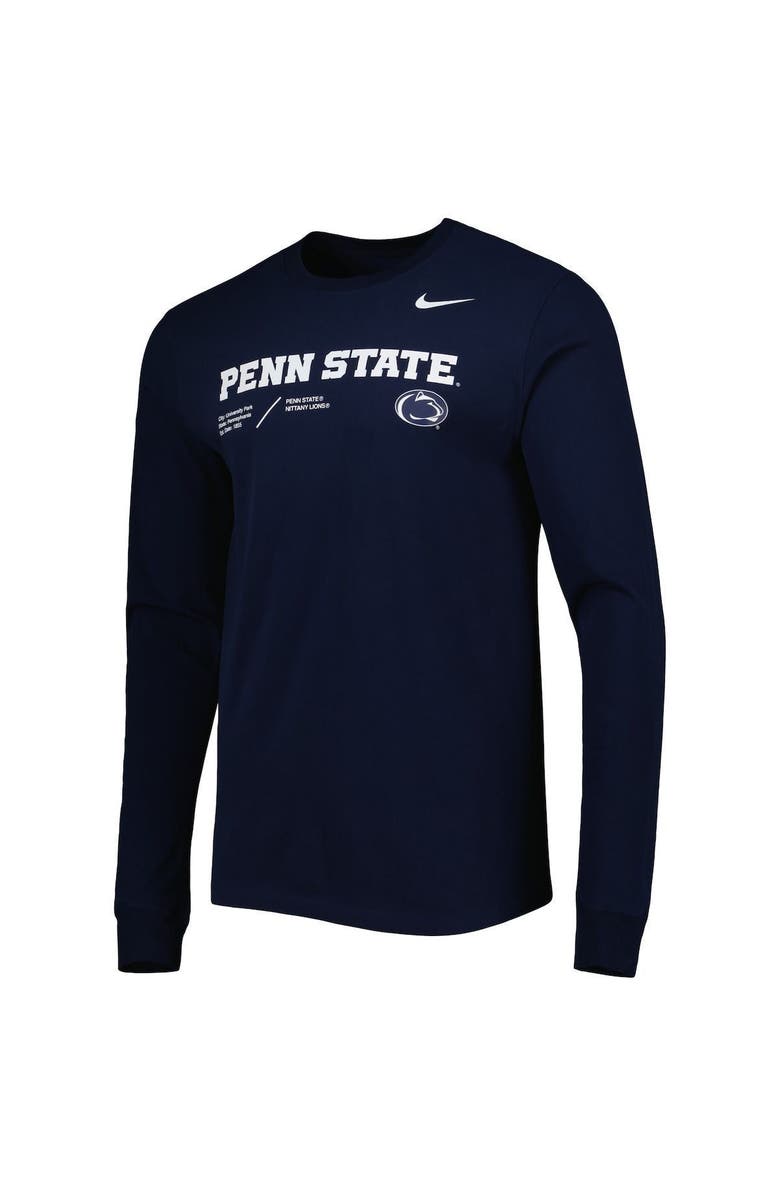 Nike Men's Nike Navy Penn State Nittany Lions Team Practice Performance Long Sleeve T-Shirt, Alternate, color, 