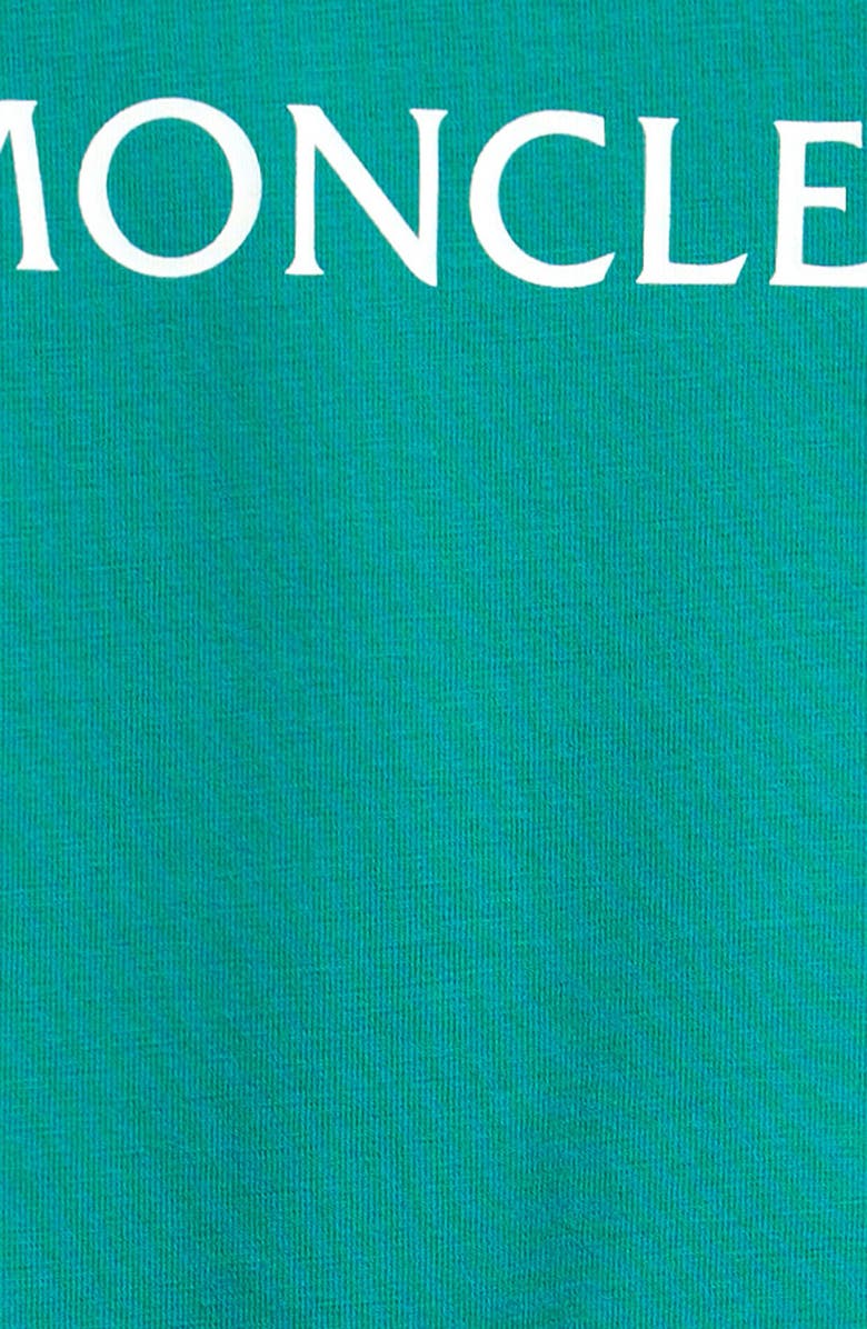 Moncler Kids
 Logo Patch Graphic T-Shirt, Alternate, color, Green