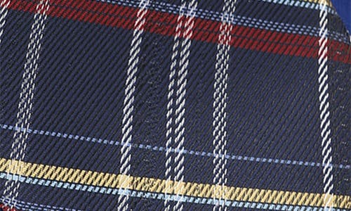 Ben Sherman Diagonal Plaid Tie & Pocket Square Set