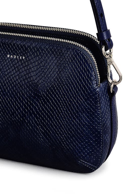 Radley Duke's Place Snakeskin Embossed Crossbody Bag In Purple