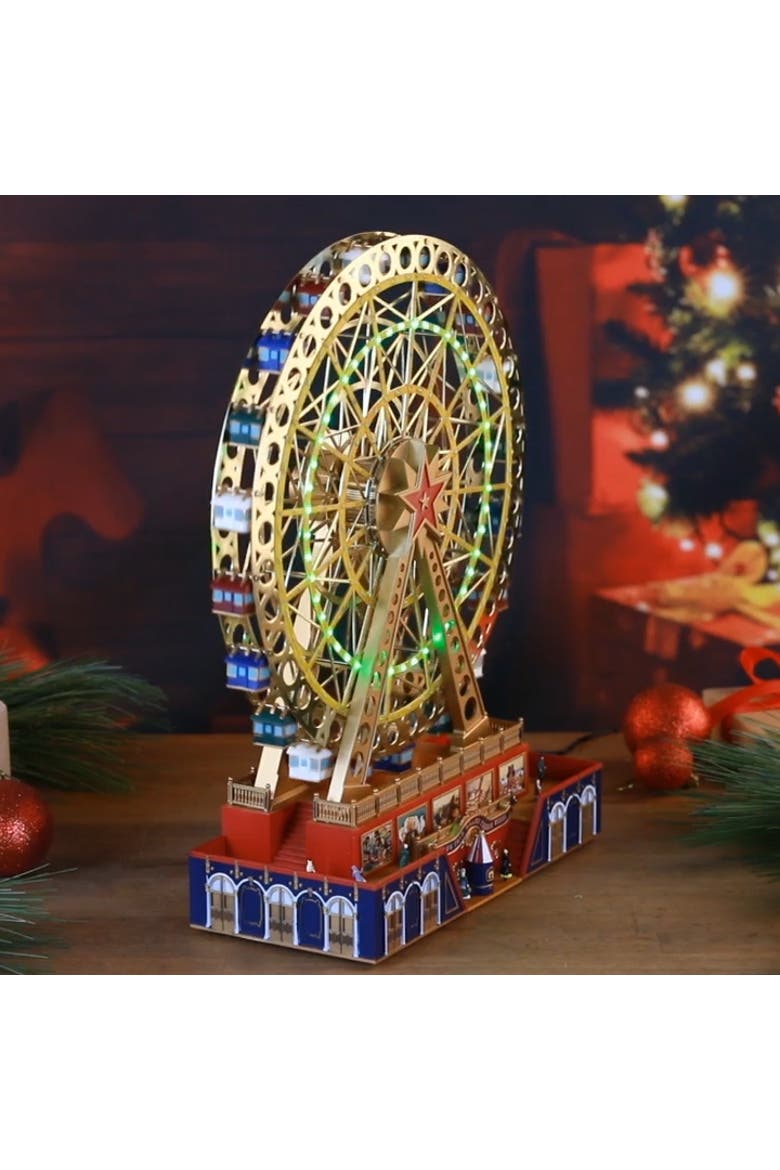 15 in. Animated World's Fair Grand Ferris Wheel, Alternate, color, Gold