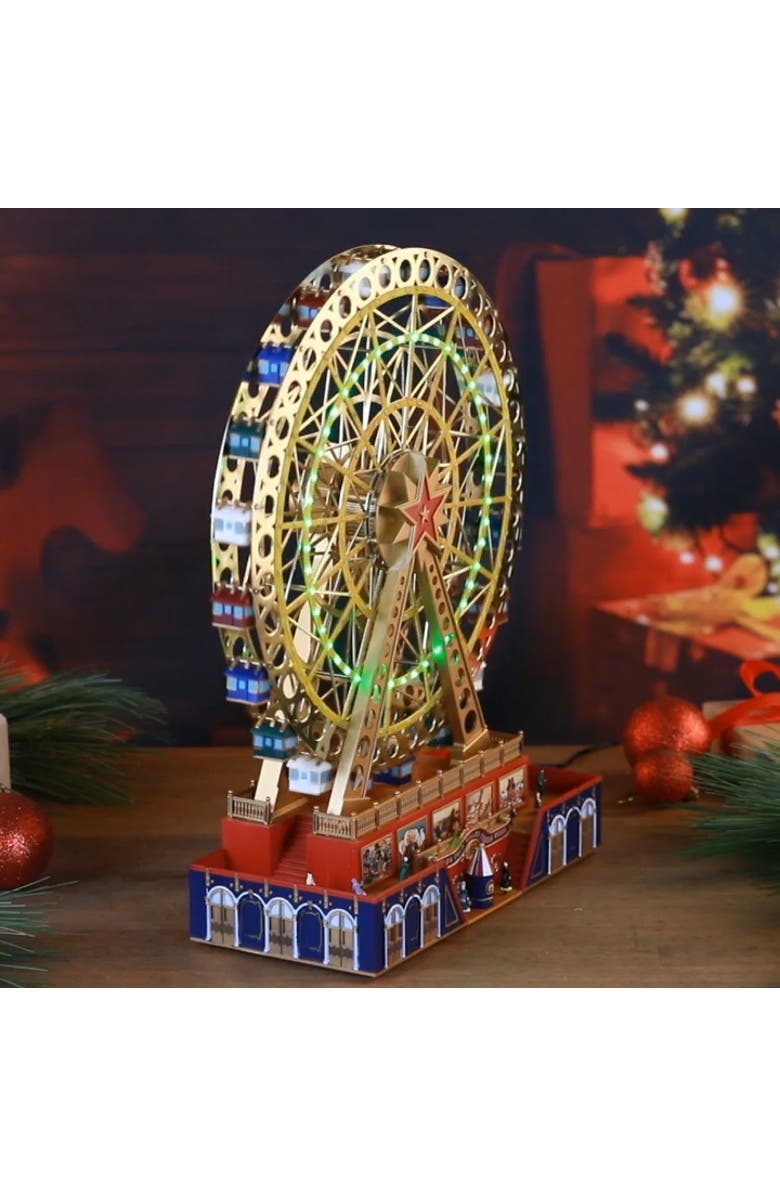 Mr. Christmas 15 in. Animated World's Fair Grand Ferris Wheel, Alternate, color, Gold