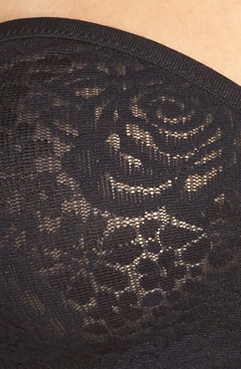 Wacoal Halo Lace Underwire Strapless Bra, Alternate, color, Black