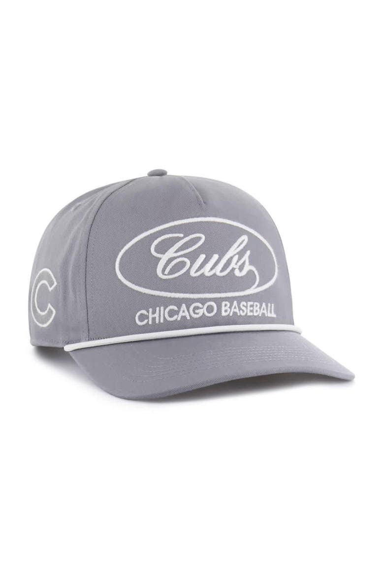 Men's '47 Gray Chicago Cubs Foundational Hitch Adjustable Hat, Main, color, Gray