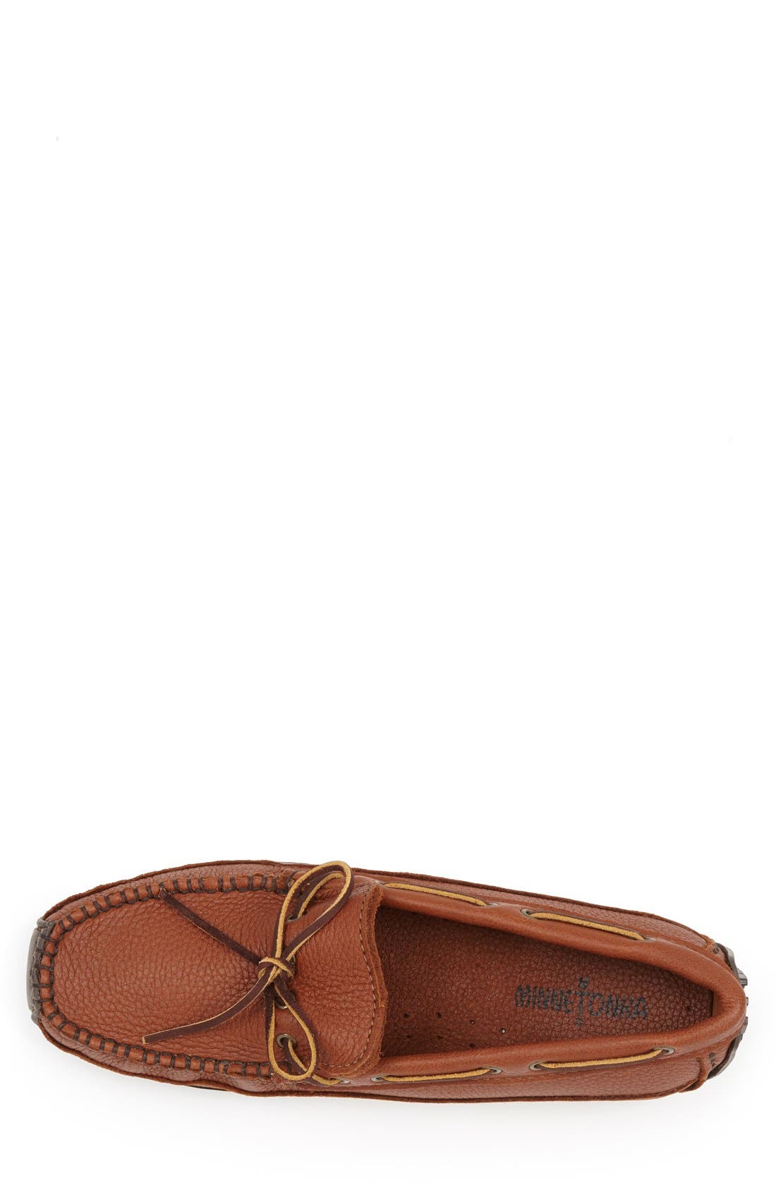 Minnetonka Moosehide Driving Shoe, Alternate, color, 