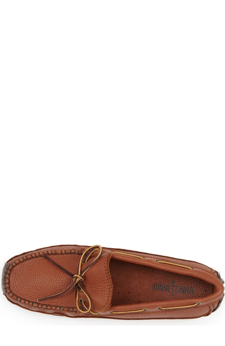 Minnetonka Moosehide Driving Shoe, Alternate, color,