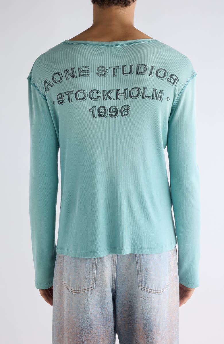 Acne Studios Einso U Sunkissed Rib T-Shirt, Alternate, color, Mint Green