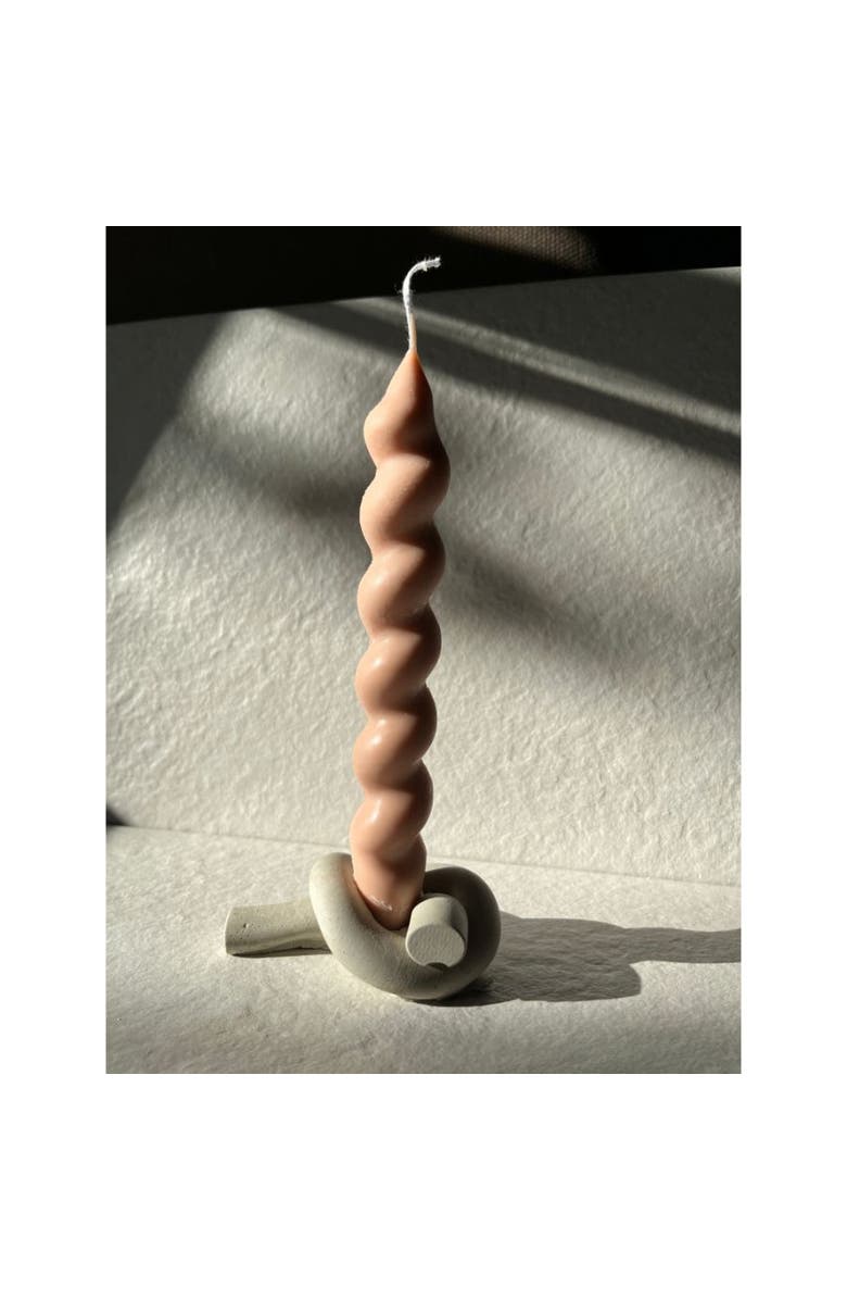 Aaram Luxe The Knot Concrete Candle Holder, Alternate, color, 