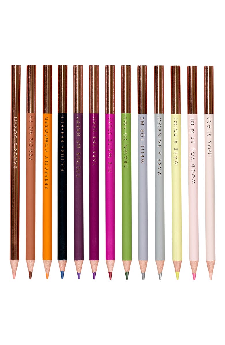 Ted Baker London Baker's Dozen Set of 13 Coloring Pencils, Alternate, color, 