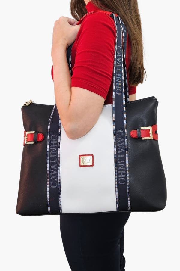 Only by Cavalinho 594 Tote Bag, Alternate, color, Navy / White / Red