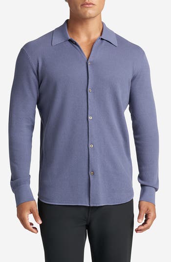 Shop Goodlife Mini Waffle Long Button-up Shirt
