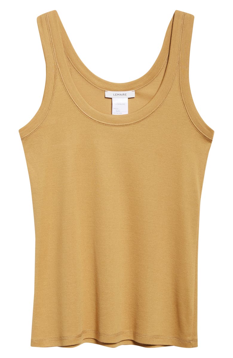 Lemaire Cotton Rib Tank, Alternate, color, Ochre