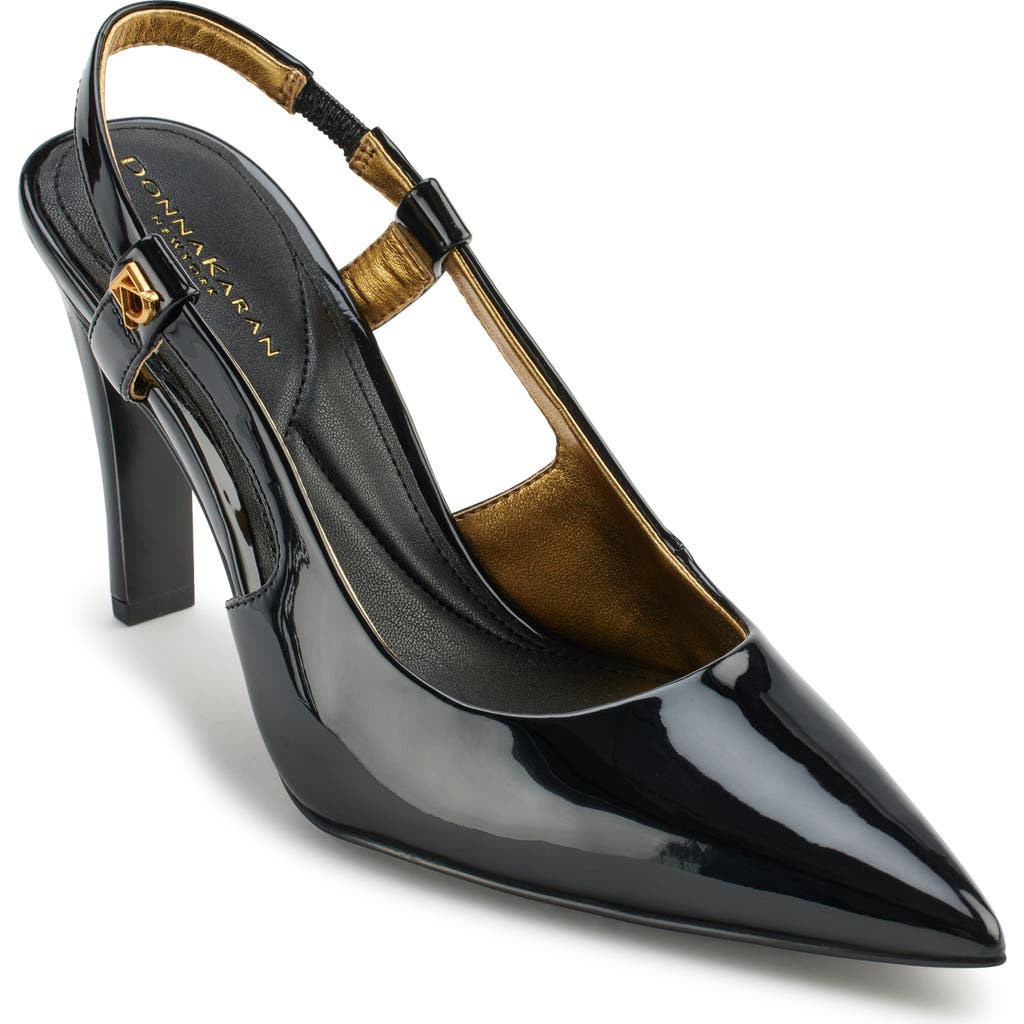 Donna Karan New York Donna Pointed Toe Slingback Pump In Black
