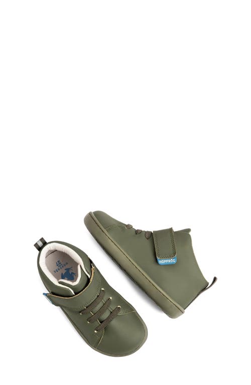 Hopfrög Kids Kids' Smart Walker High Top Sneaker In Super Matt Khaki