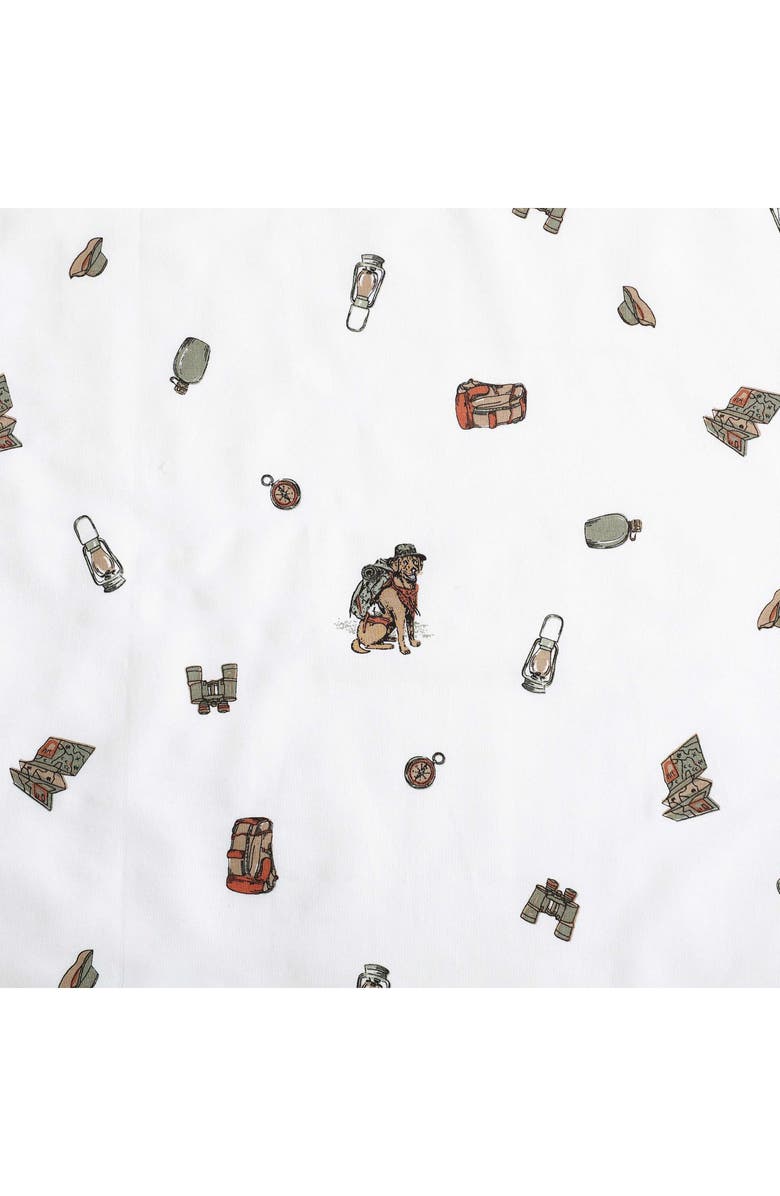 Eddie Bauer Buddy Camping 200 Thread Count Cotton Percale Full Sheet Set, Alternate, color, White