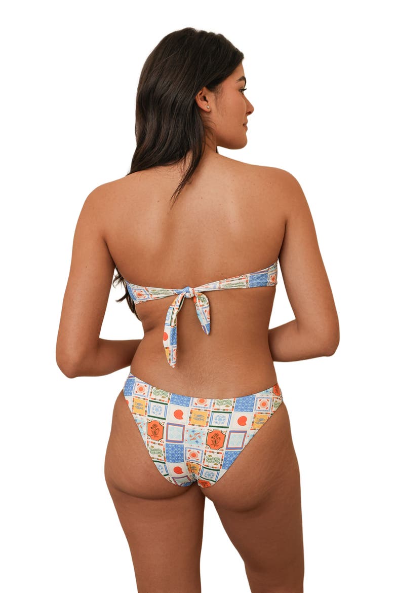 Shay Bandeau Bikini Top, Alternate, color, Solana