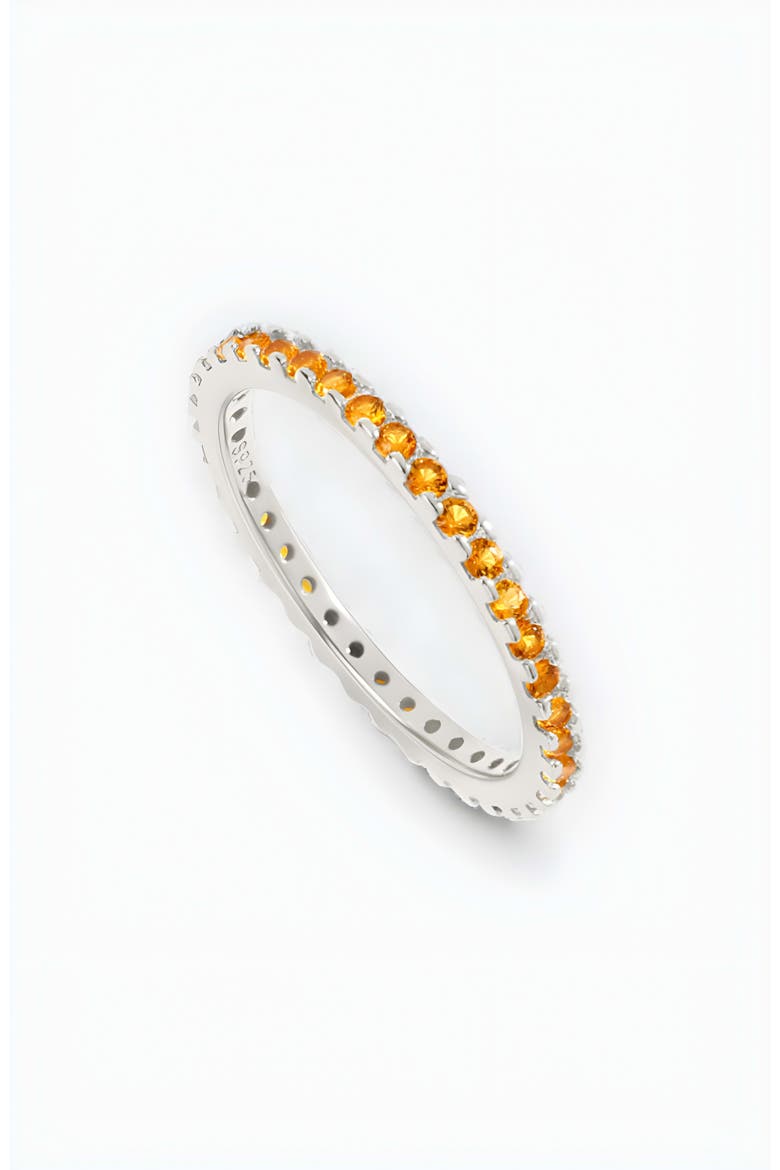 November Birthstone Eternity Stacking Ring, Main, color, 925 Sterling Silver