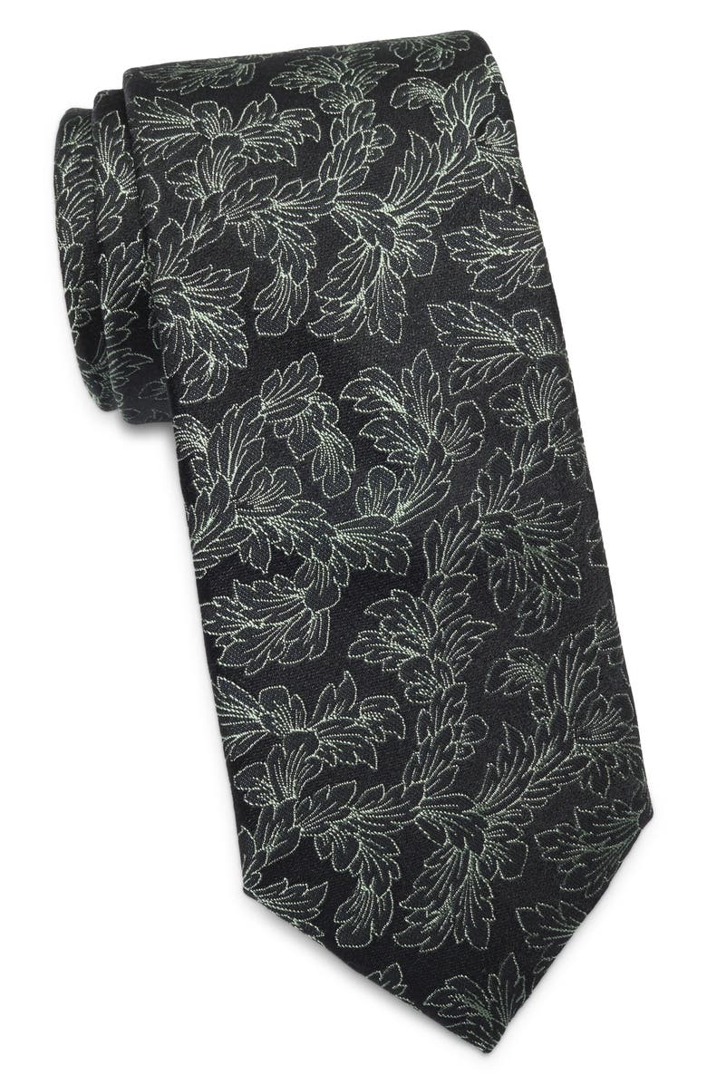 Nordstrom Richin Botanical Silk Tie, Main, color, Jade
