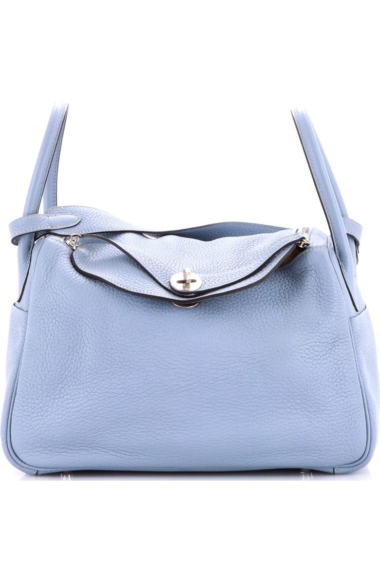 Pre-Owned Hermes Lindy Bag Clemence 30, Main, color, Bleu Lin