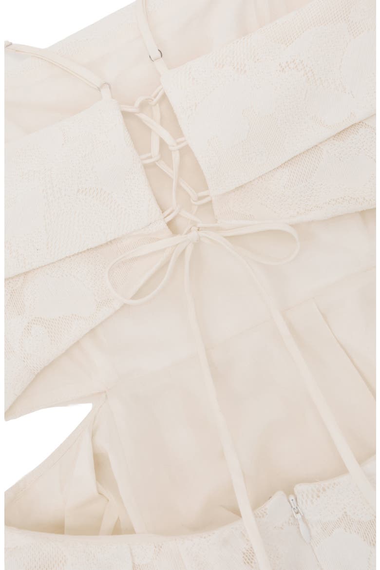 Sian Lace Cutout Maxi Dress, Alternate, color, CREAM