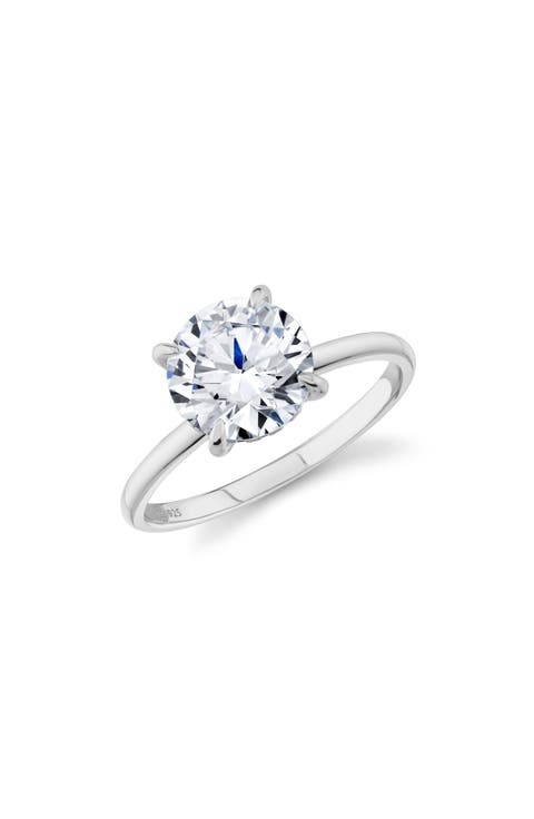 Brilliant Cut Cubic Zirconia Solitaire Ring
