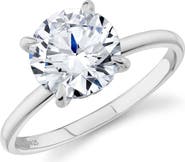 Crislu Brilliant Cut Cubic Zirconia Solitaire Ring