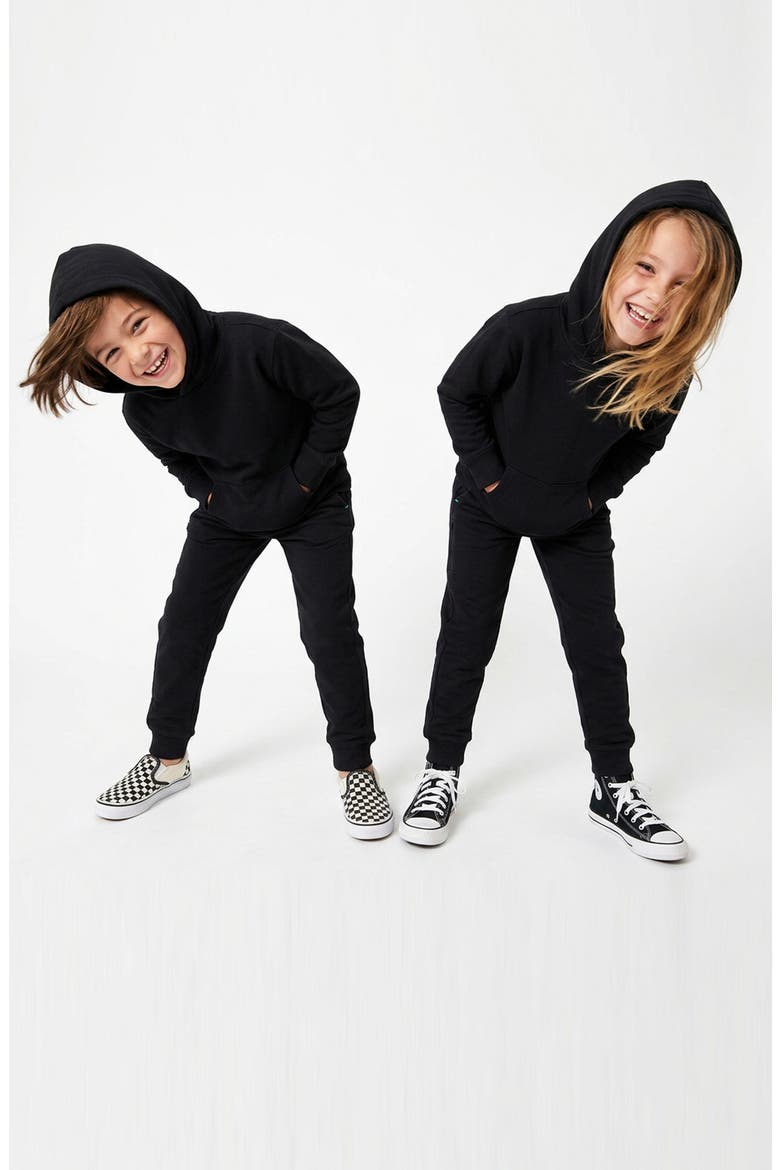 Organic Cotton Pullover Pocket Hoodie, Alternate, color, Black