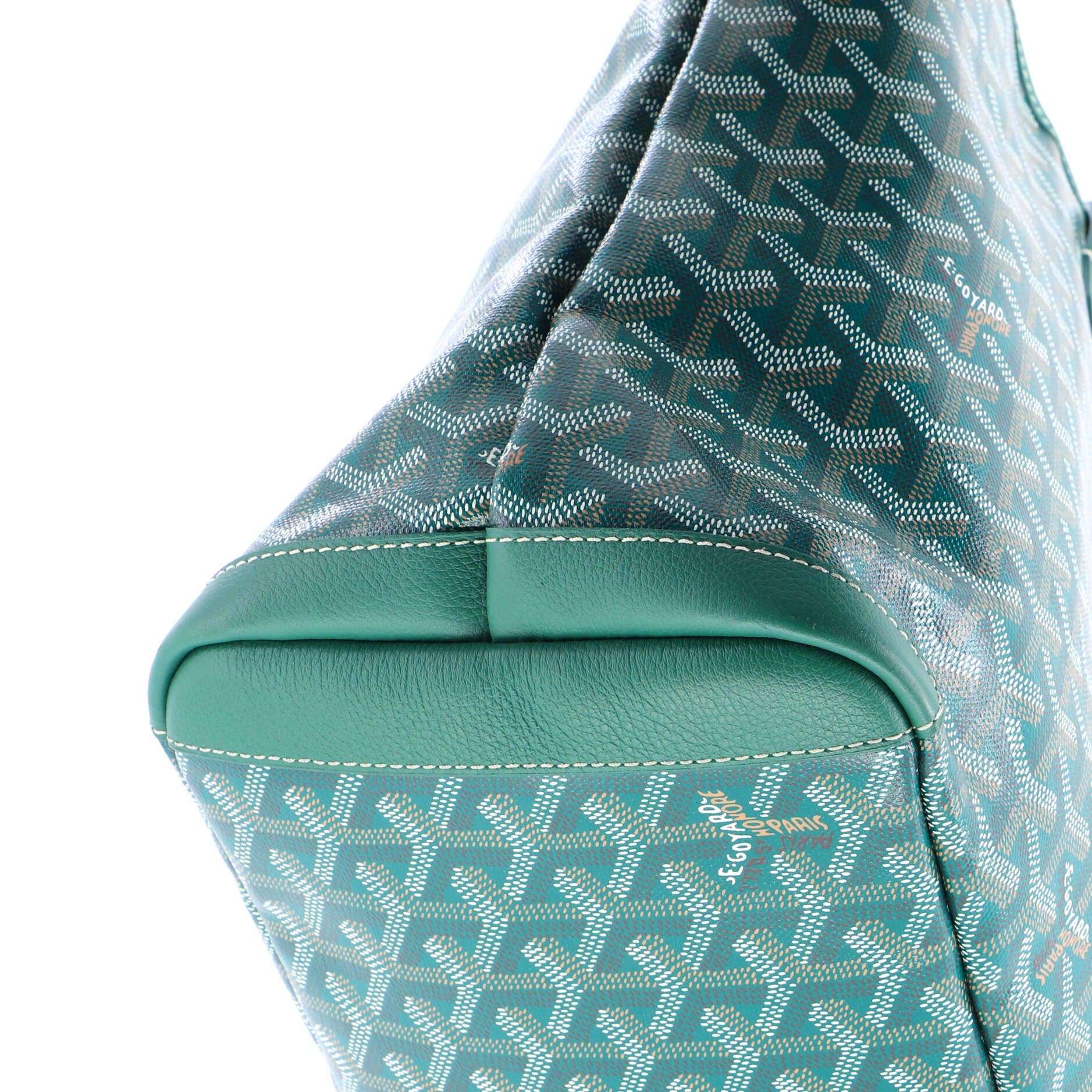 Pre-Owned Goyard Artois Tote Coated Canvas MM, Alternate, color, Green
