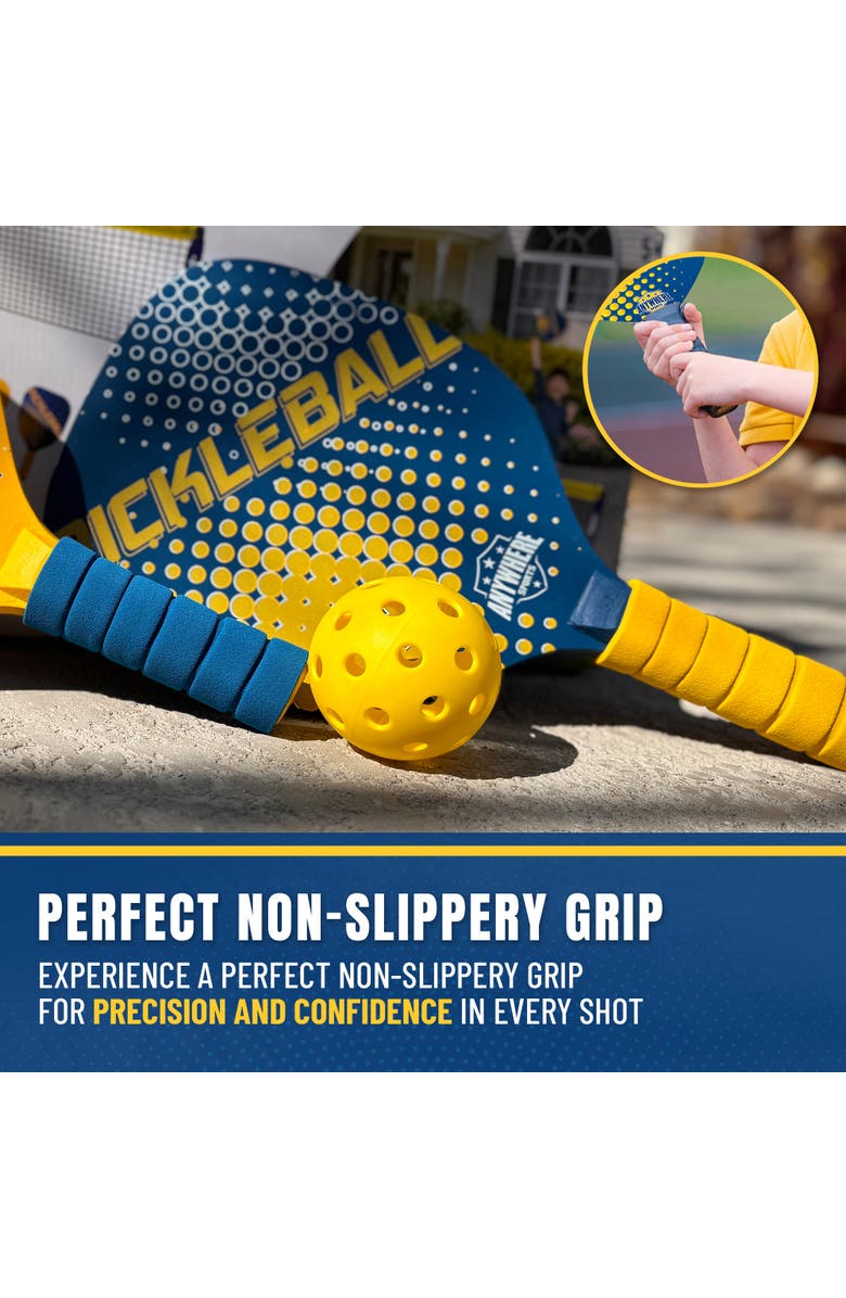 Anywhere Sports Youth Pickleball Set 8Pc Ultimate Game Play Kit, 8', Alternate, color,