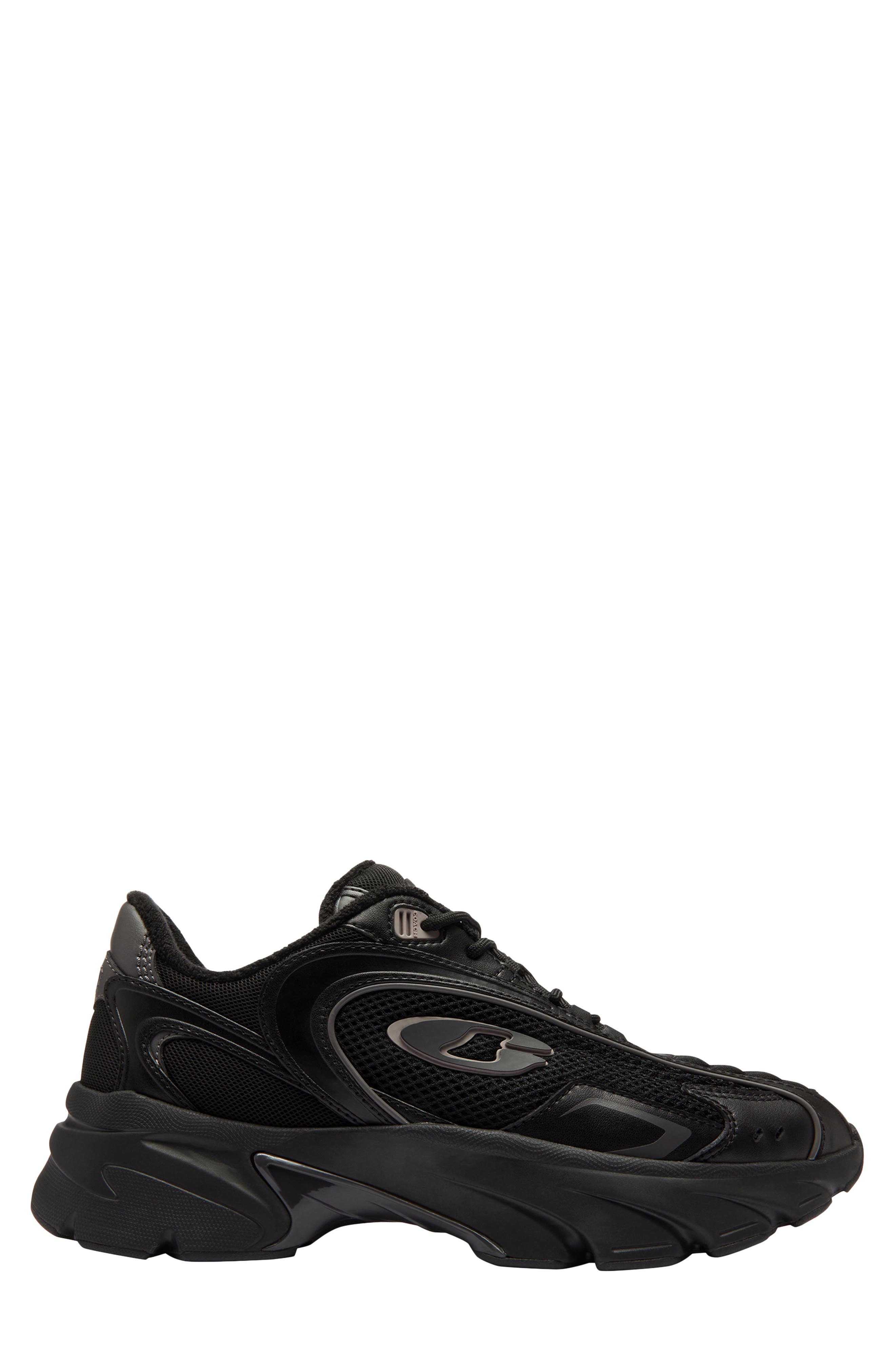 COACH Bolt Runner Sneaker, Alternate, color, Black/ Chalk