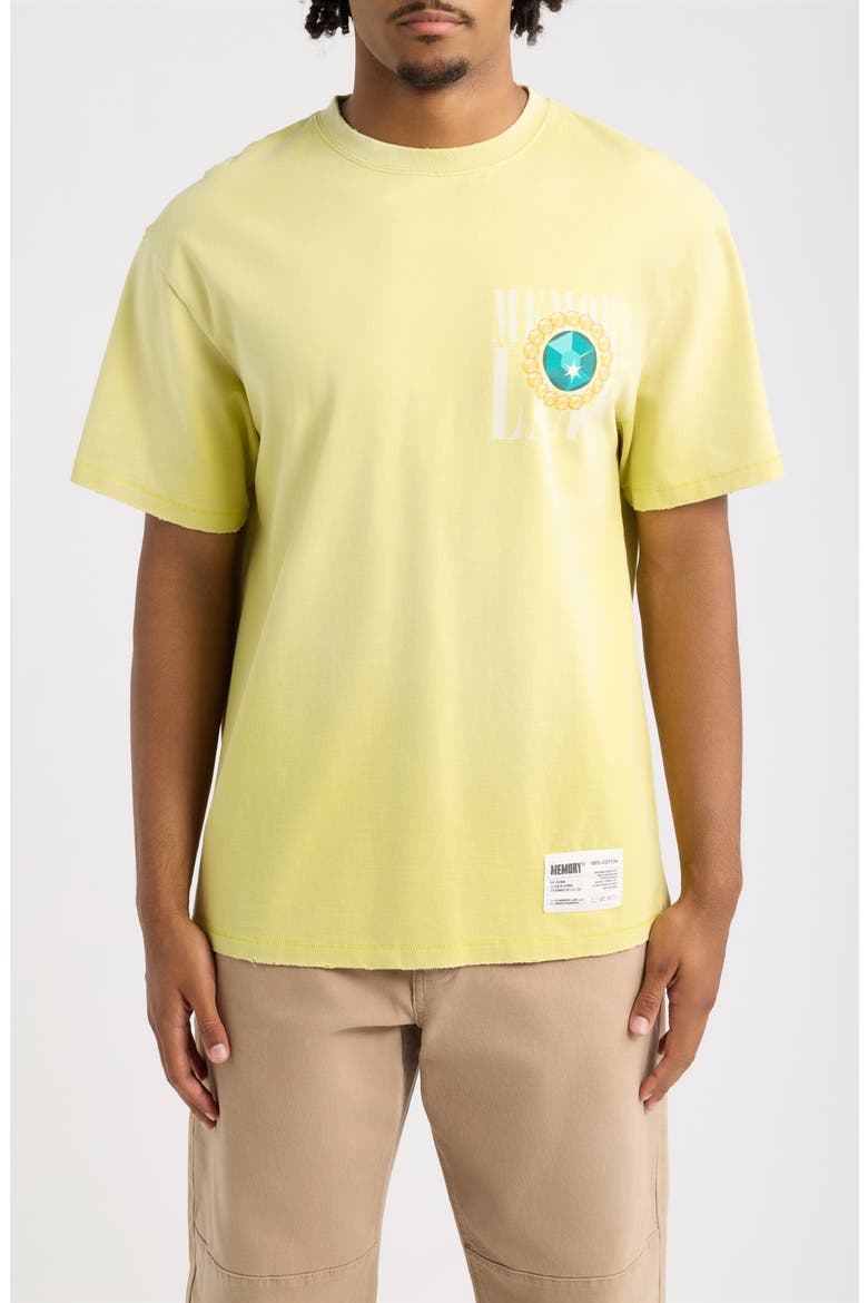 Jewels Cotton Graphic T-Shirt, Main, color, FADED SUNFLOWER