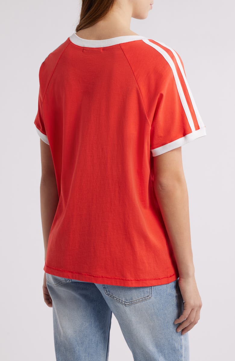 Daydreamer Ask Me if I Care V-Neck Cotton Graphic T-Shirt, Alternate, color, 