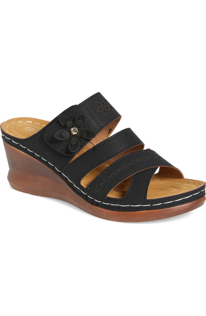 EXTREME BY EDDIE MARC Wedge Slide Sandal, Main, color,