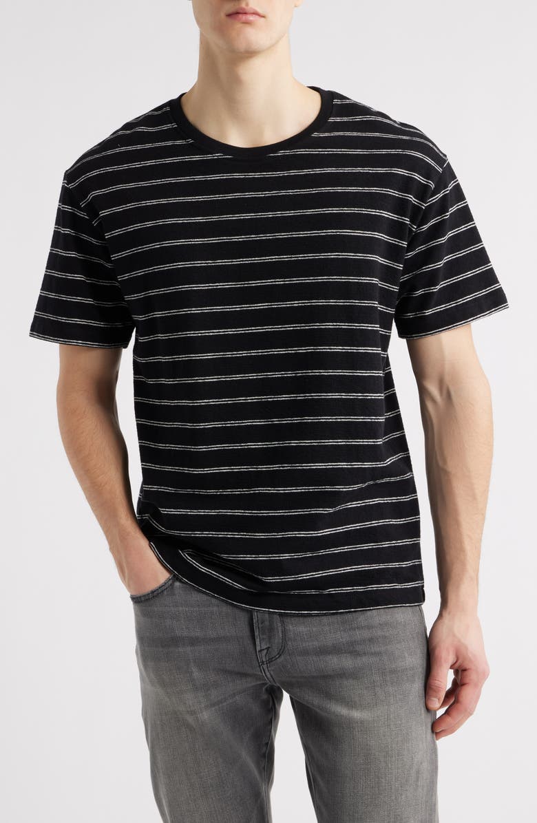 FRAME Stripe Organic Cotton T-Shirt, Main, color,