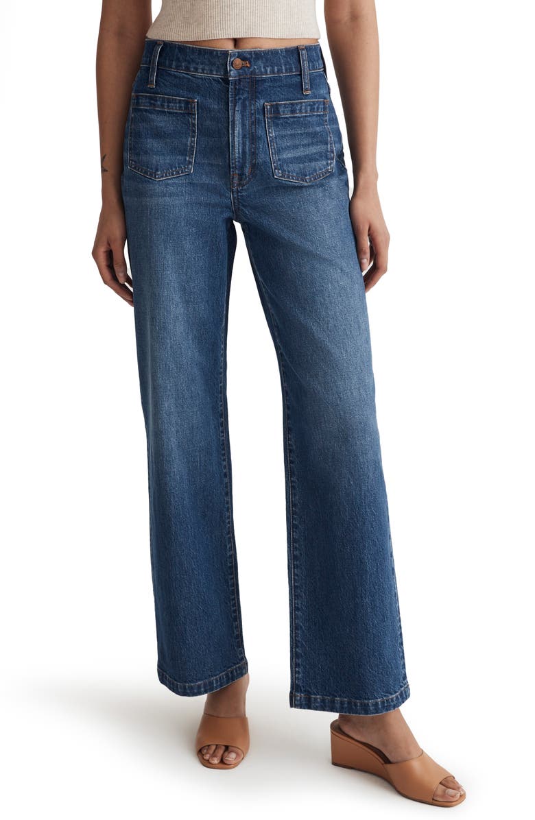Madewell Perfect Wide Leg Jeans, Main, color,
