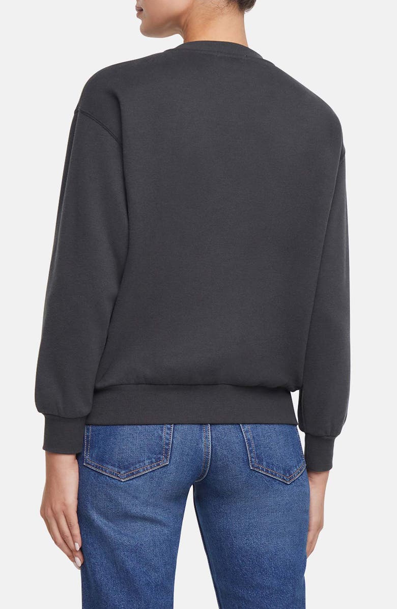 Wildfox I'm Fine Charlie Embroidered Sweatshirt, Alternate, color, Pirate Black