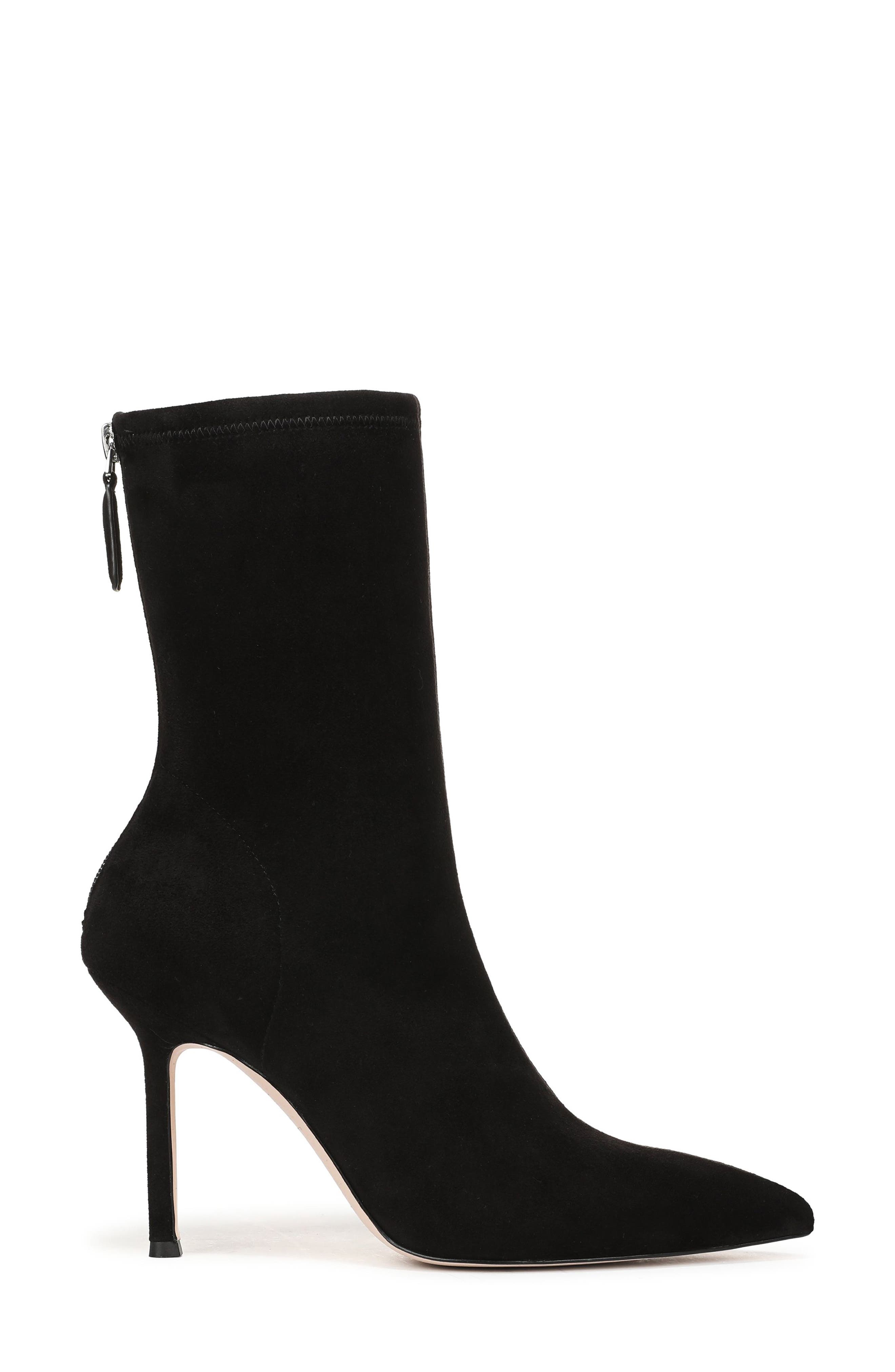 Ryder Pointed Toe Bootie, Alternate, color, BLACK