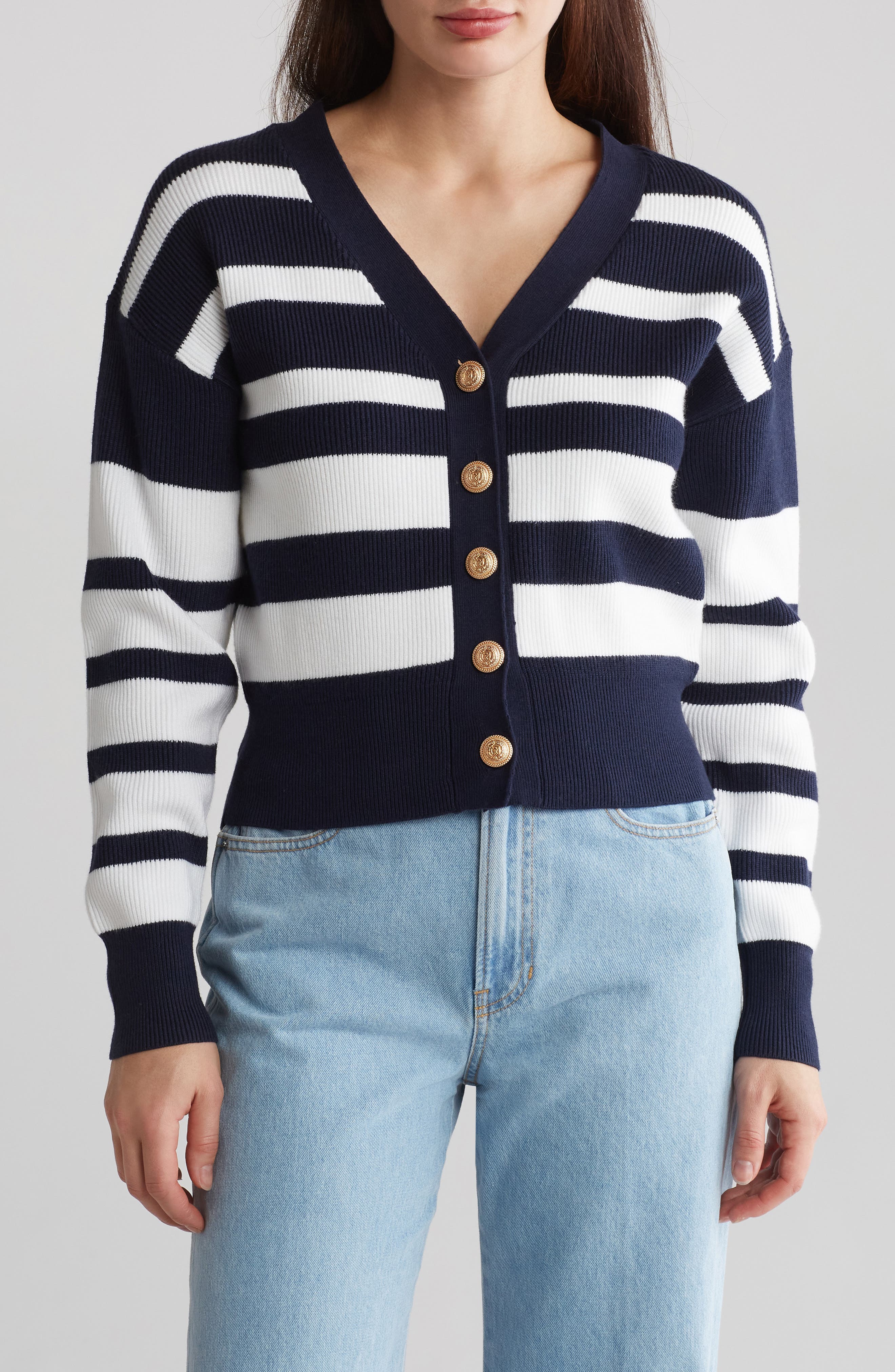 BY DESIGN Eira Stripe Cardigan