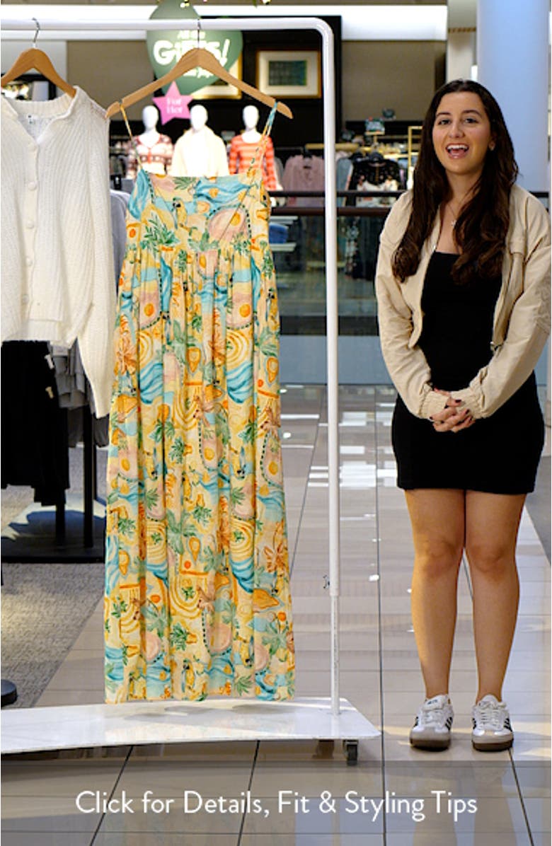 Odessa Print Maxi Dress, sales video thumbnail