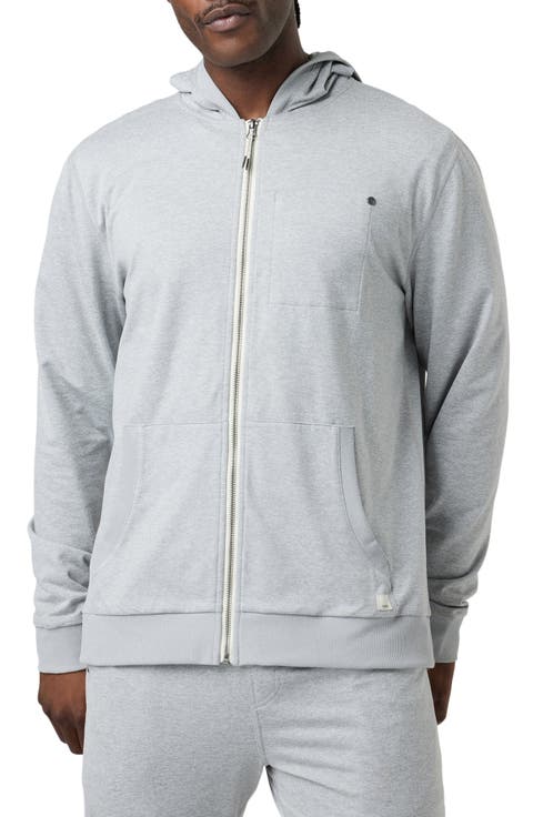 トップス GuruGuru Zip Hoodie (Light Gray) L Drop Shoulder Zip Hoodie - Grey – Hours