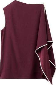 MANGO Ruffle Asymmetric Top