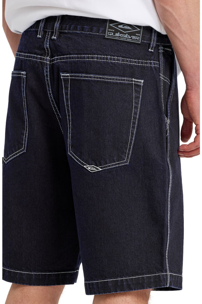 Baggy Fit Cotton Denim Cargo Shorts, Alternate, color, INDIGO RINSE