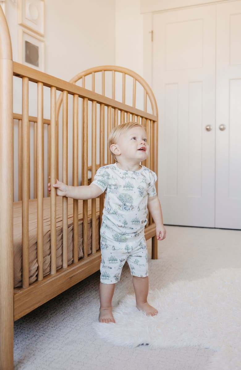 Copper Pearl Hundred Acre Woods Fitted Two-Piece Short Pajamas, Alternate, color, Hundred Acre Wood