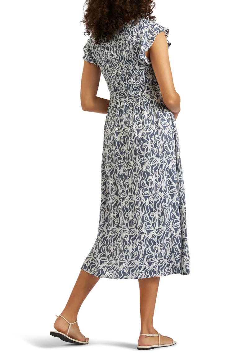 Edie Nursing Dress, Alternate, color, INDIGO